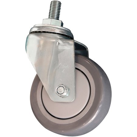 GLOBAL INDUSTRIAL Replacement Pair Of 4in Polyurethane Swivel Casters For 412559 412563